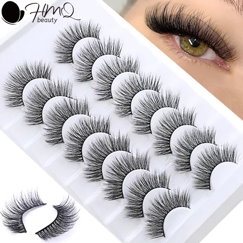 5/8 pairs 3D Mink False Eyelashes Natural Lashes Dramatic Volume Fake Lashes Multi-style Make Up Tool Eyelash Extension Supplies