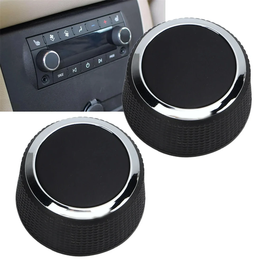 2Pcs Rear Radio Volume Control Knob Replacement for Suburban 2007‑2013 22912547