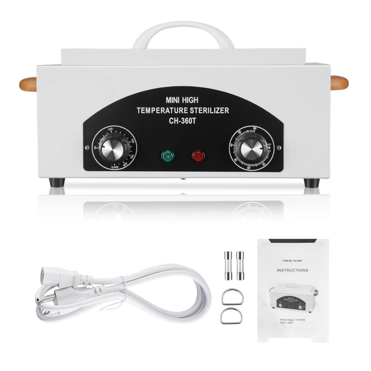 CH-360T Household Portable High Temperature Sterilizer Autoclave Machine Portable Disinfection Cabinet Box for Beauty and Nail A