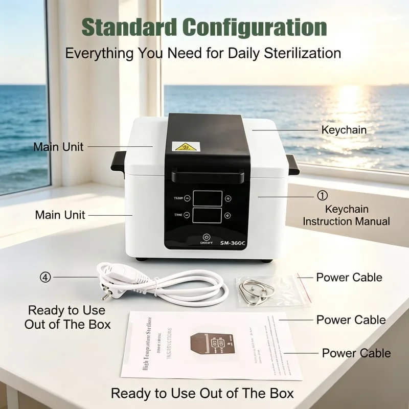 Sterilizer Disinfection Cabinet Dry heat Sanitising Manicure High-Temperature Box For Tattoo Manicure Nail Sterilizer Convenient