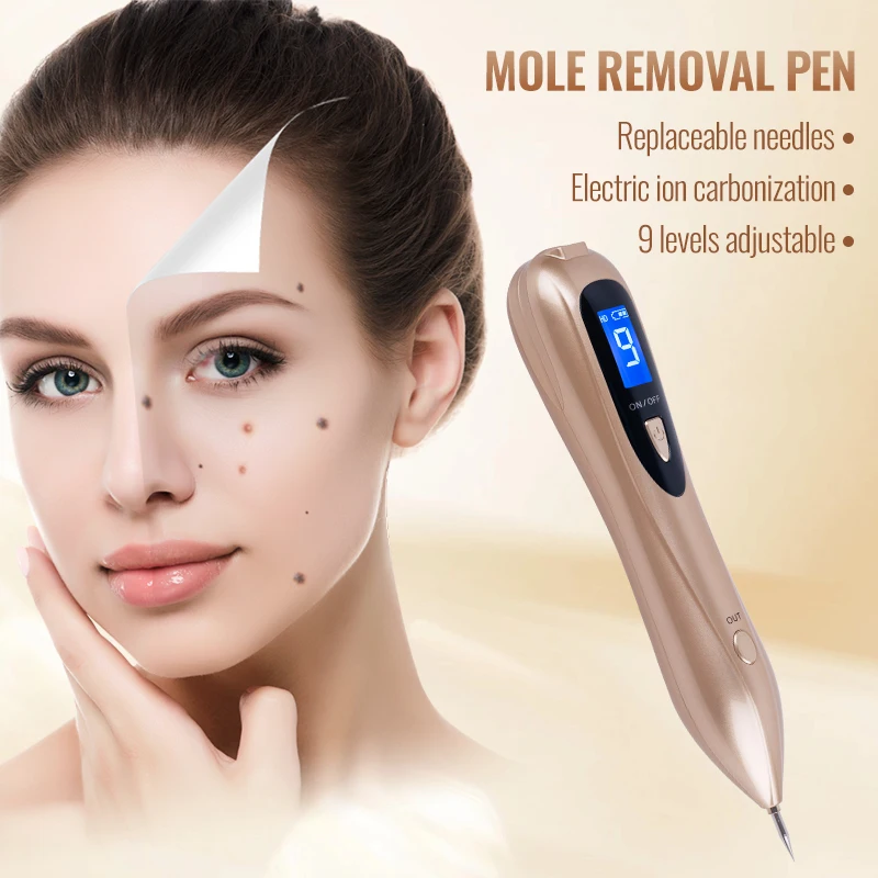 Professional 9-level Adjustable Pen-Style Wart Remover Device - Painless Skin Wart Removal Tool For Home Use Skin Care Lesen USB