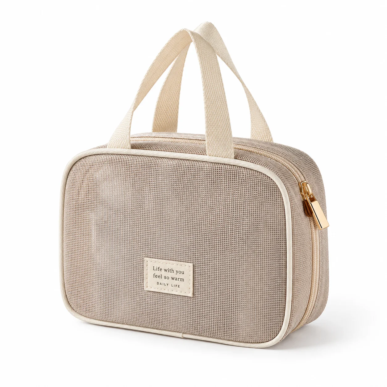 Best Selling Makeup Bag Large Capacity Compartmentalized Travel Organizer Multifunctional Mesh Tote for Toiletries Women's