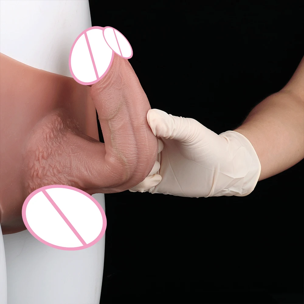 SXXY 8.07 Inch Total Length Hollow Dildo With Bxoer Shorts Silicone Ultra Realistic Hollow Penis Sleeve Underwear Sex Product