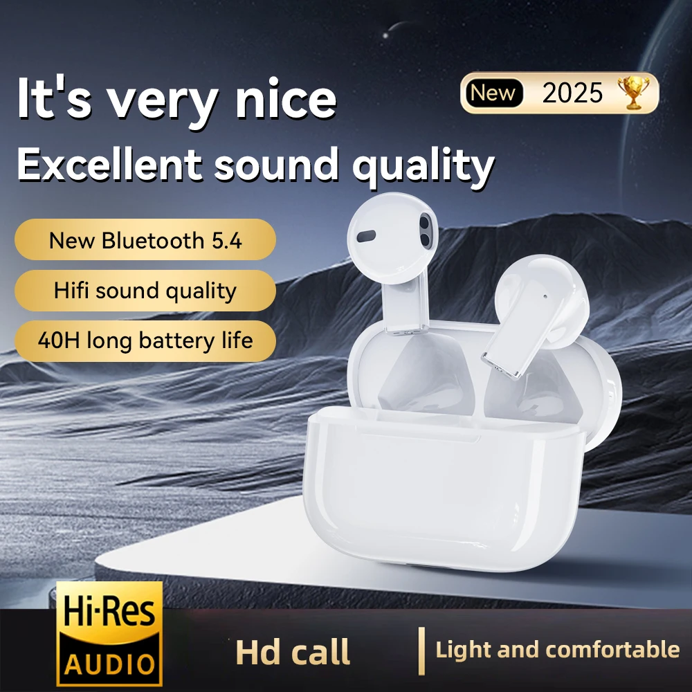 Bluetooth Headsets Pro5S Stereo Wireless In-ear HiFi Earbuds Hands-free Mic Noise Cancelling Mini Sports Earphones For Xiaomi