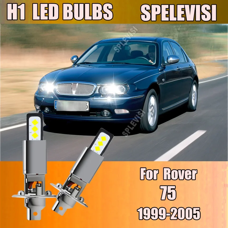 2Pcs 60W High Power LED Bulb Car Headlight 6000LM CSP Powerful Lamp High Beam For Rover 75 1999-2005 2000 2001 2002 2003 2004