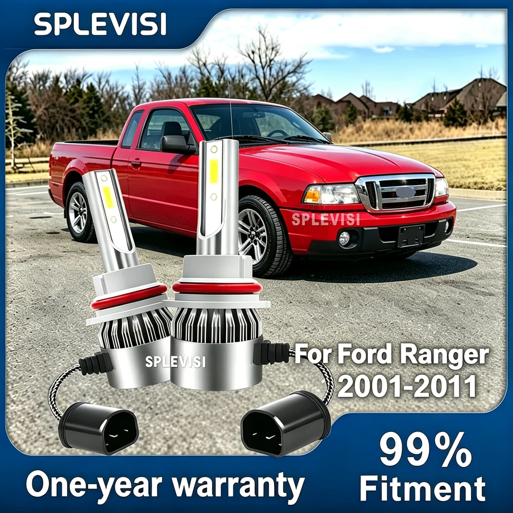 12v LED Lights Bulbs 6000K 45W Car Lights LED Headlighs For Ford Ranger 2001 2002 2003 2004 2005 2006 2007 2008 2009 2010 2011