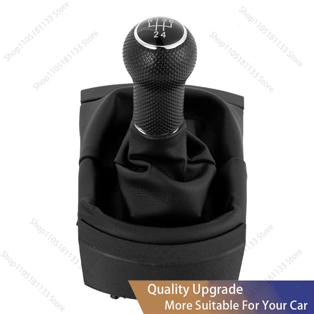 5/6 Speed Car Gear Shift Knob Lever Stick Gaiter Boot Cover Collar For SEAT Ibiza 2002 2003 2004 2005 2006 2007 2008