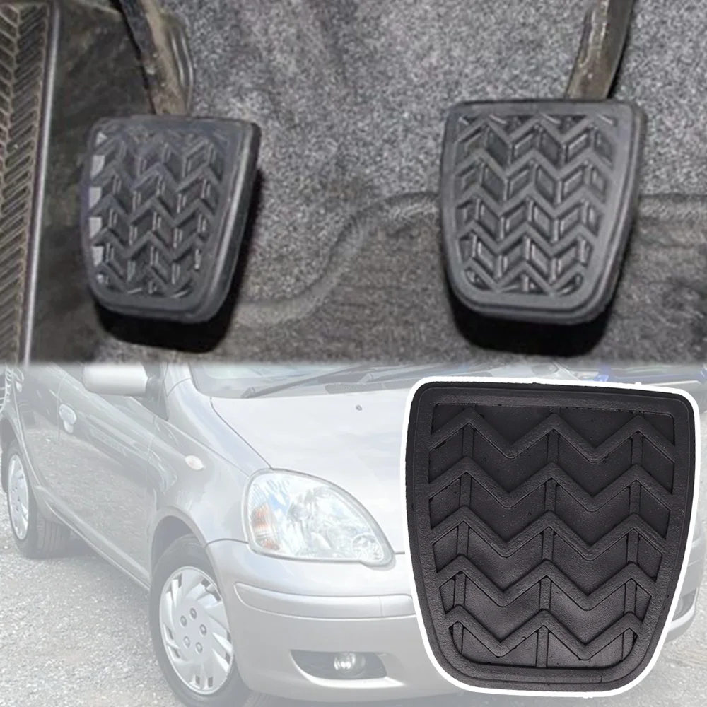 For Toyota Yaris XP10 2000 2001 2002 2003 2004 2005 Platz Vitz Car Rubber Brake Clutch Foot Pedal Pad Covers Accessories