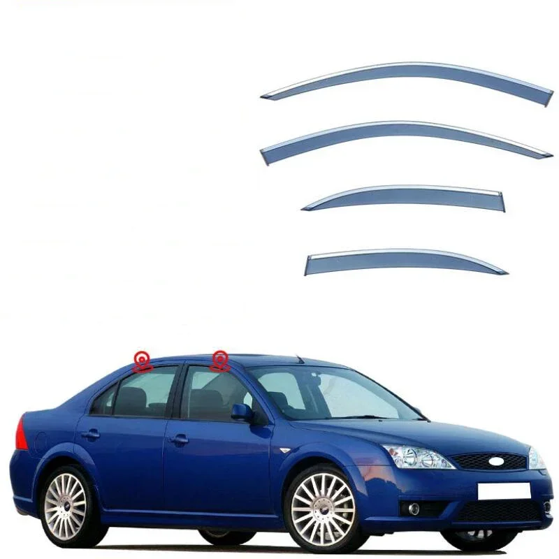 Window Visor Car Rain Guard Side Window Deflector For Ford Mondeo 2000 2001 2002 2003 2004 2005 2006 2007 2008 2009 2010 -2024
