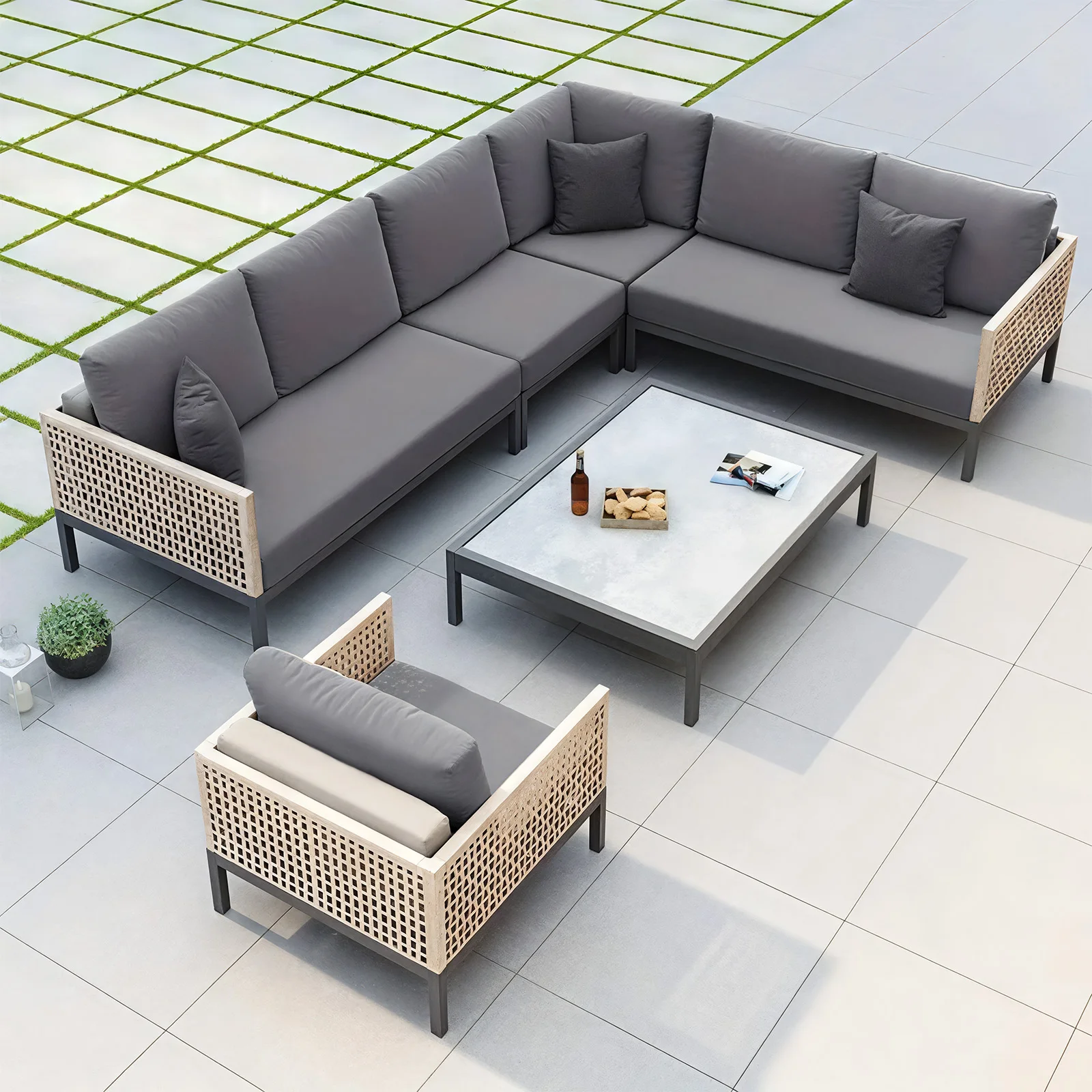 1pc Outdoor Solid-Color Milk Silk Sofa Cushion Cover, High Elasticity, Single Piece Sold, Non-Set Sofa Cushion Protection Cover
