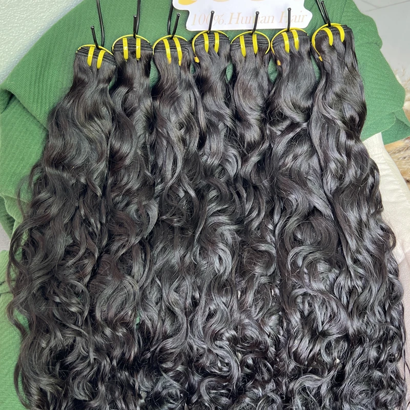 16A Natural Wave Human Hair 100% Vietnamese Raw Virgin Hair Water Wave Natural Wavy Extensions Unprocessed Hair Natural Color