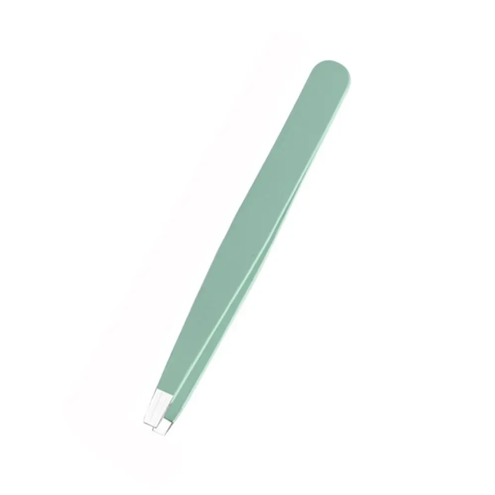 Stainless Eyebrow Tweezers Set Anti-fingerprints Colorful Slanted Eye Brow Clips Tilted Comfortable Fine Hairs Puller