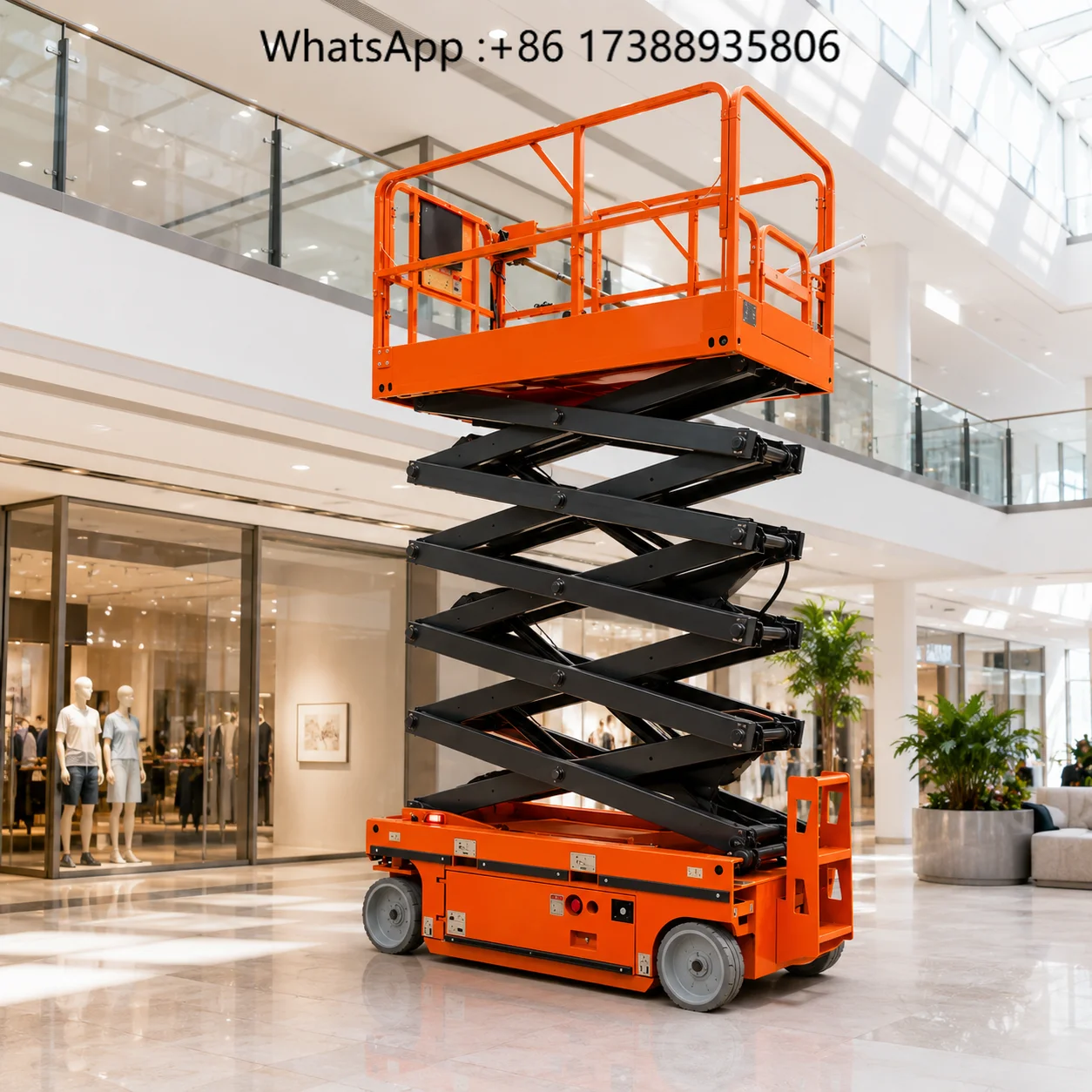 14m 16m Self Propelled Electric Scissor Lift 230kg 320kg Capacity Aerial Work Platform for Construction Projects