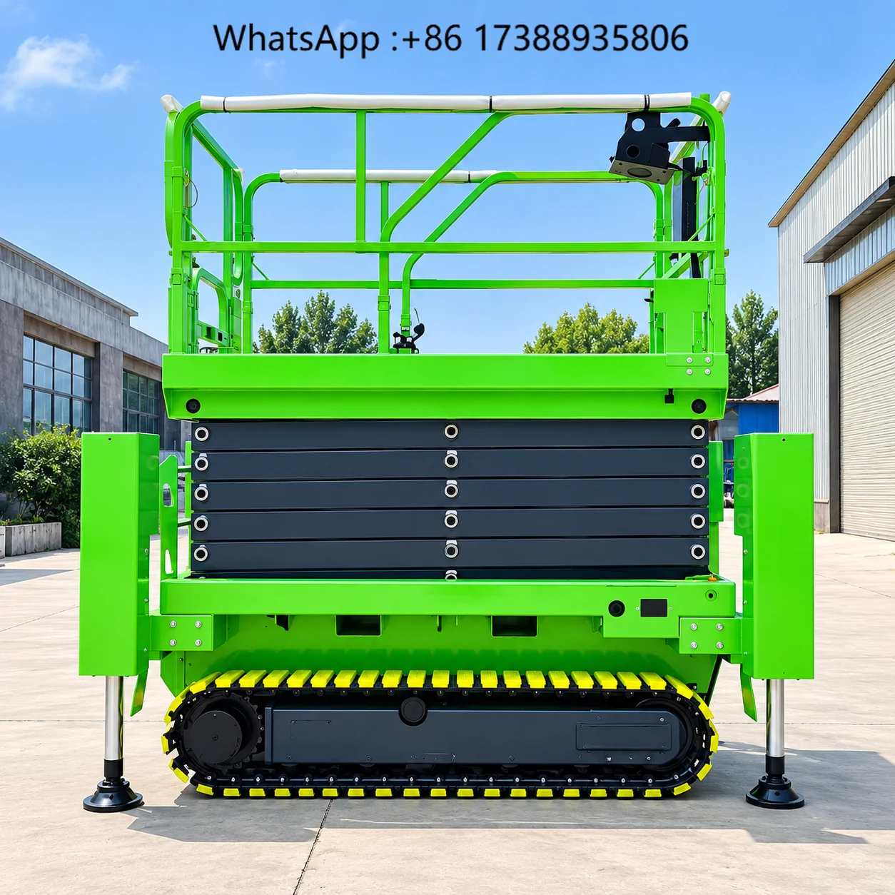 New Arrival 10m 12m 14m Mobile Track Crawler Scissor Lift Hydraulic Aerial Platform for Building Site Operations