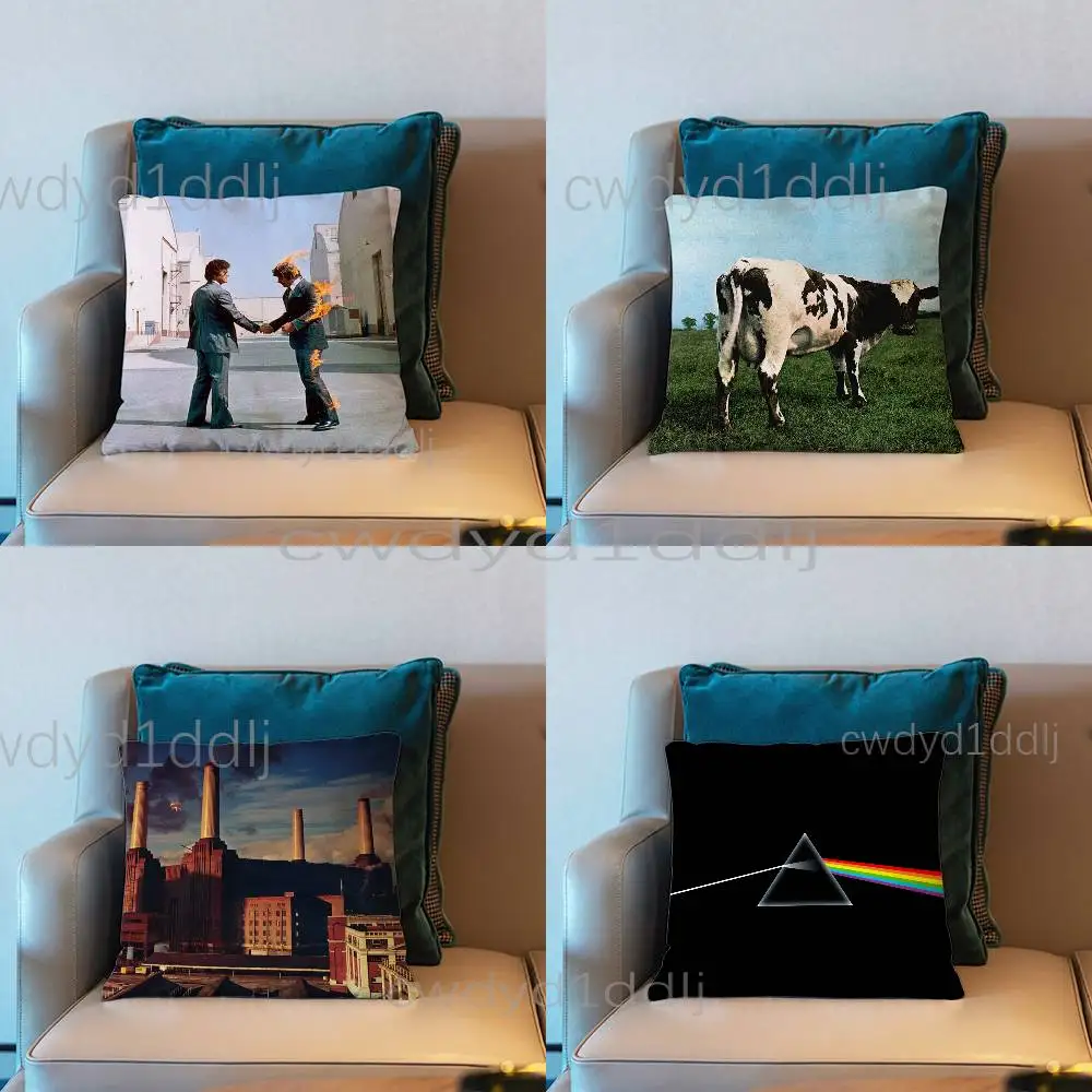 P-Pink F-Floyd Dark Side of the Moon Cushion Cover Pillow Cover Decor Pillowcase Printed Cushion Case For Couch