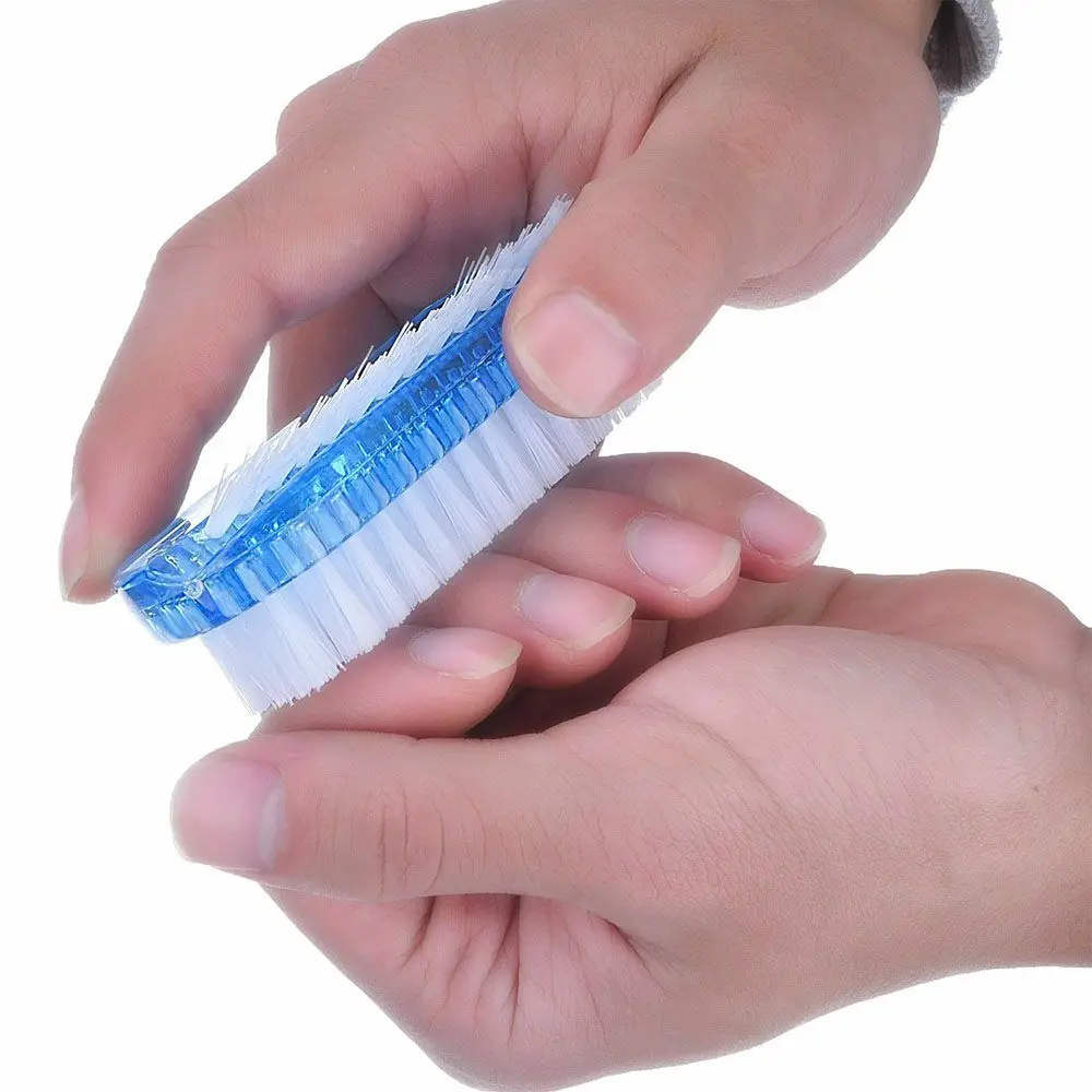 High Quality Double Sided Scrubbing Remove Dust Nail Art Care Manicure Tool Nail Brush Nail Cleaning Brush Art Nail Tool