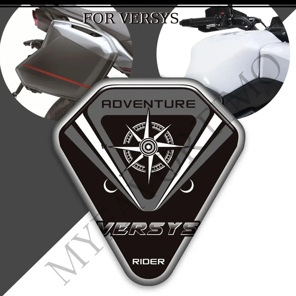 For VERSYS1000 VERSYS 1000 SE LT Tank Pad Side Gas Fuel Oil Kit Knee Touring Trunk Luggage Cases Windshield Stickers