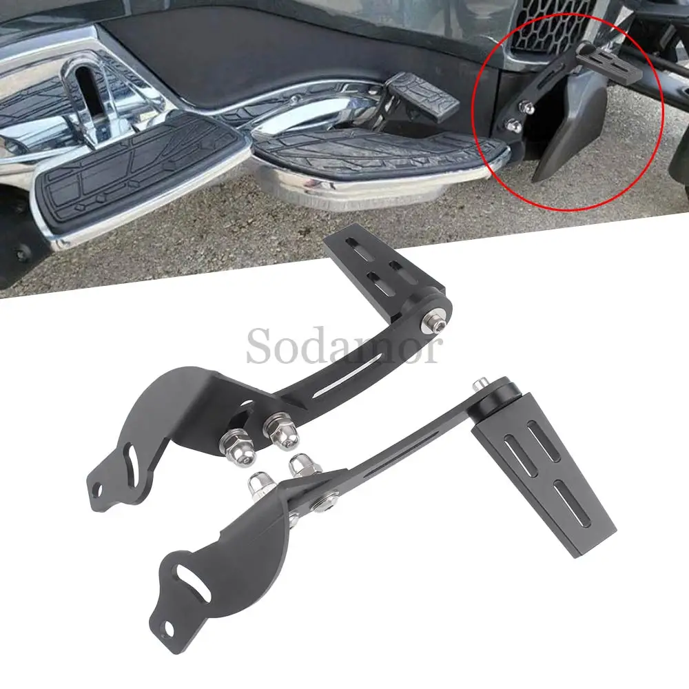 1 Pair Motorcycle Highway Foot Pegs Foot Rest Extension Floorboard Kit Accessories Pedal Pads Fit For Can Am Spyder RT 2010-2019