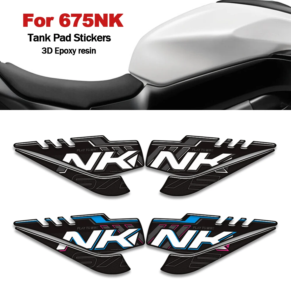 Motorcycle Accessories Tank Pad Stickers Protection Decals Kit 3D Epoxy Resin Stickers For CFMOTO 675NK 675 NK 2024 2025