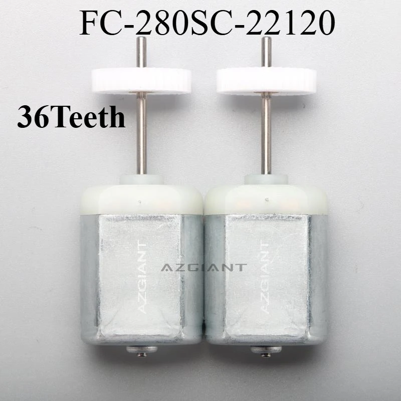 36Teeth 2pc Car Parts Mini DC Motors for VW Golf MK IV Jetta A4 Bora Power Door Lock Latch Actuator Fc280 Control FC-280SC-22120