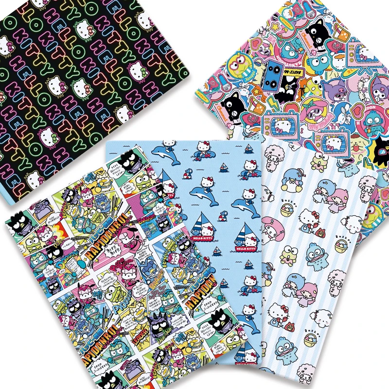 Cartoon DIY patchwork quilted baby dress, suitable for home wear, size 140 cm, printed pattern, cute sewing craftsmanship.