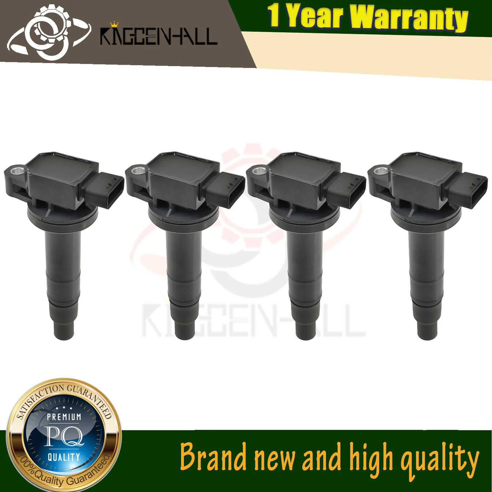 4PCS Ignition Coil Fits Compatible with  Toyota Yaris ALLION PORTE AYGO ECHO 1.5L 1.0L UF316 90080-19021 90919-02230 0986AG0502