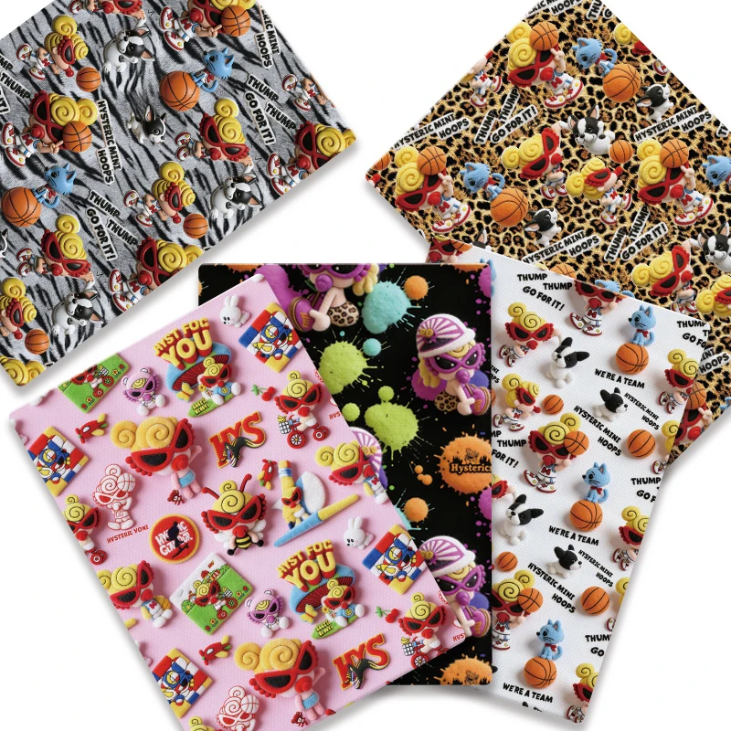 Handmade DIY cartoon patchwork baby dress home bedding, size 140*50 cm, made of printed sewing fabric.