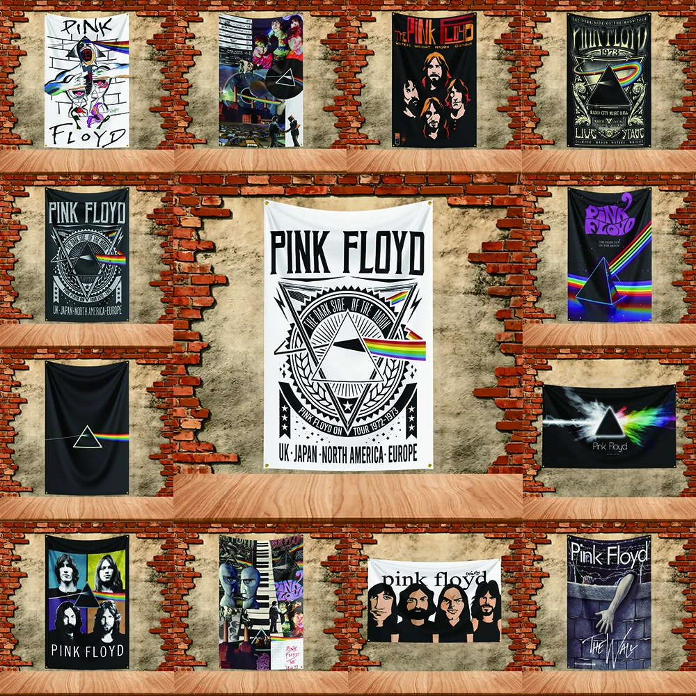 Music Band Flag 3x5ft for Pink floyd Fans Banner Custom any Image Garage Bedroom Living Room Dorm Wall Hanging Decor Tapestry