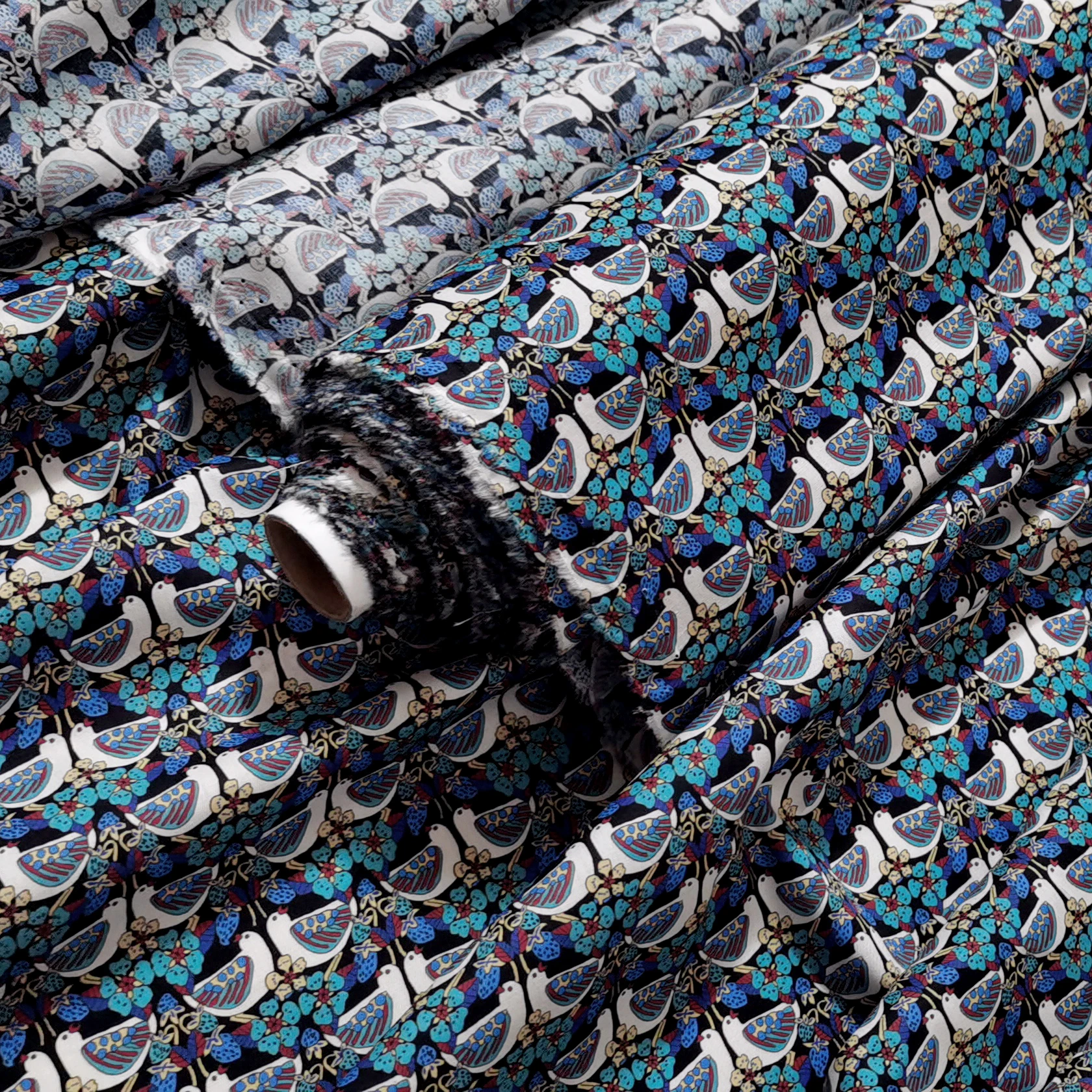 100% Combed Cotton Printed Poplin Fabric by the Yard, Soft Breathable Lightweight for DIY Sewing Summer Dress Shirt Blouse