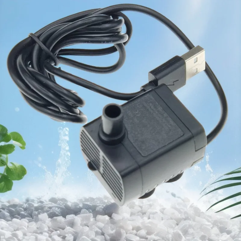 2415-12 (black USB plug) power bank 5V DC brushless miniature pet silent usb miniature water pump