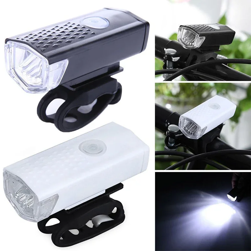 bike light set USB rechargeable front light with tail light easy to install 3 models bicycle Cycling Safety Warning