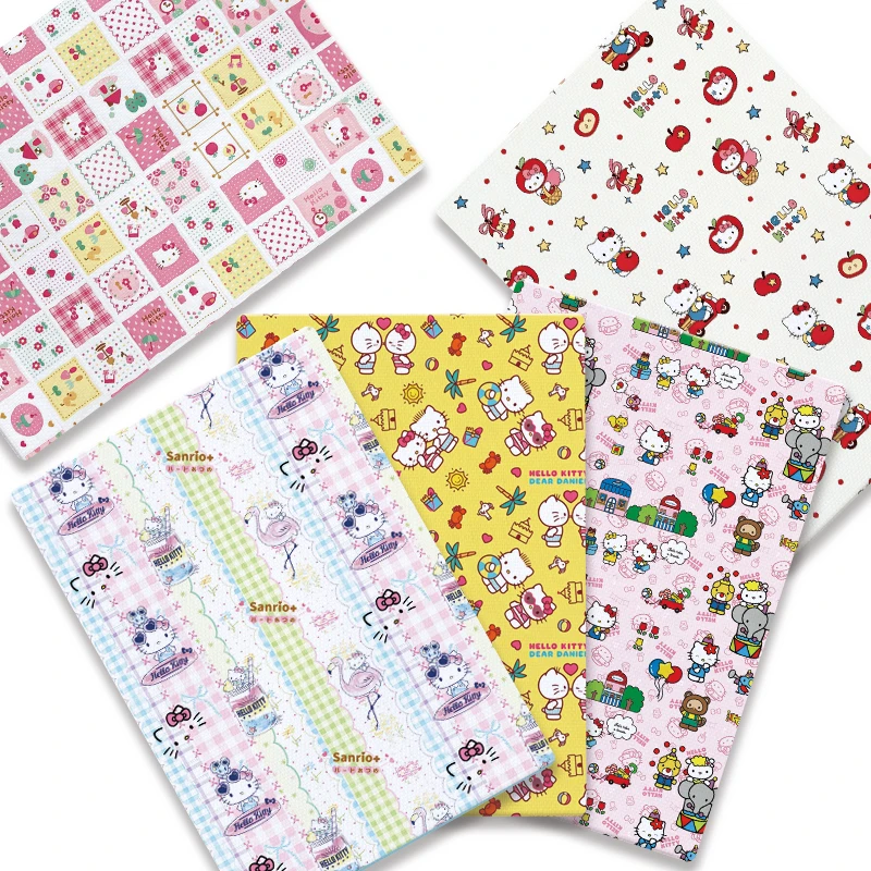 Cartoon comic fabric DIY, size: 140×50 cm, hand-sewn patchwork and quilted baby dress, home-use bedsheet, printed children's fab
