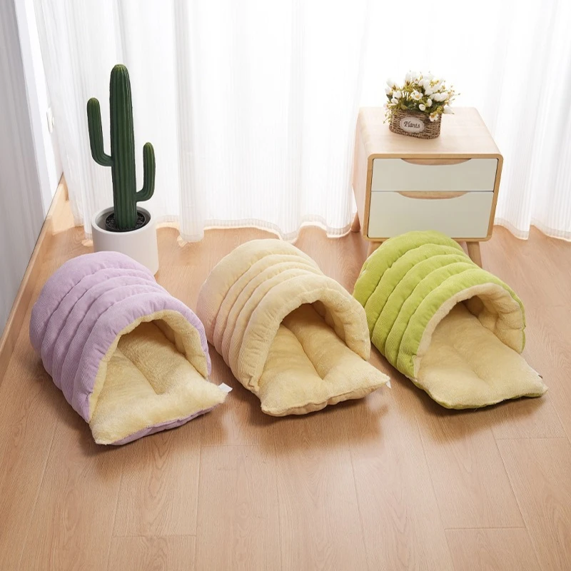 New Doghouse Sleeping Bag Thickened Pet Nest Closed Winter Warm Cama Para Perros Dog Accessories Dogs Bed Pets Beds Mascotas