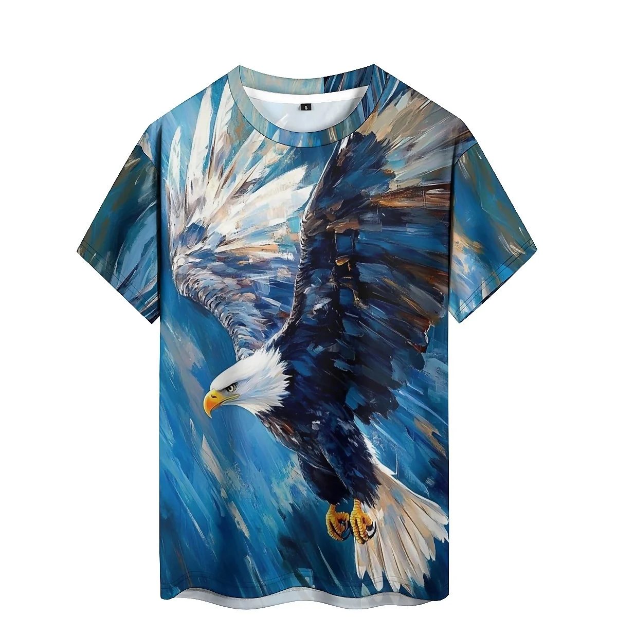 sports style men's 3D printed short sleeved T-shirt suitable for gym running, breathable fast drying fabric, couple style design