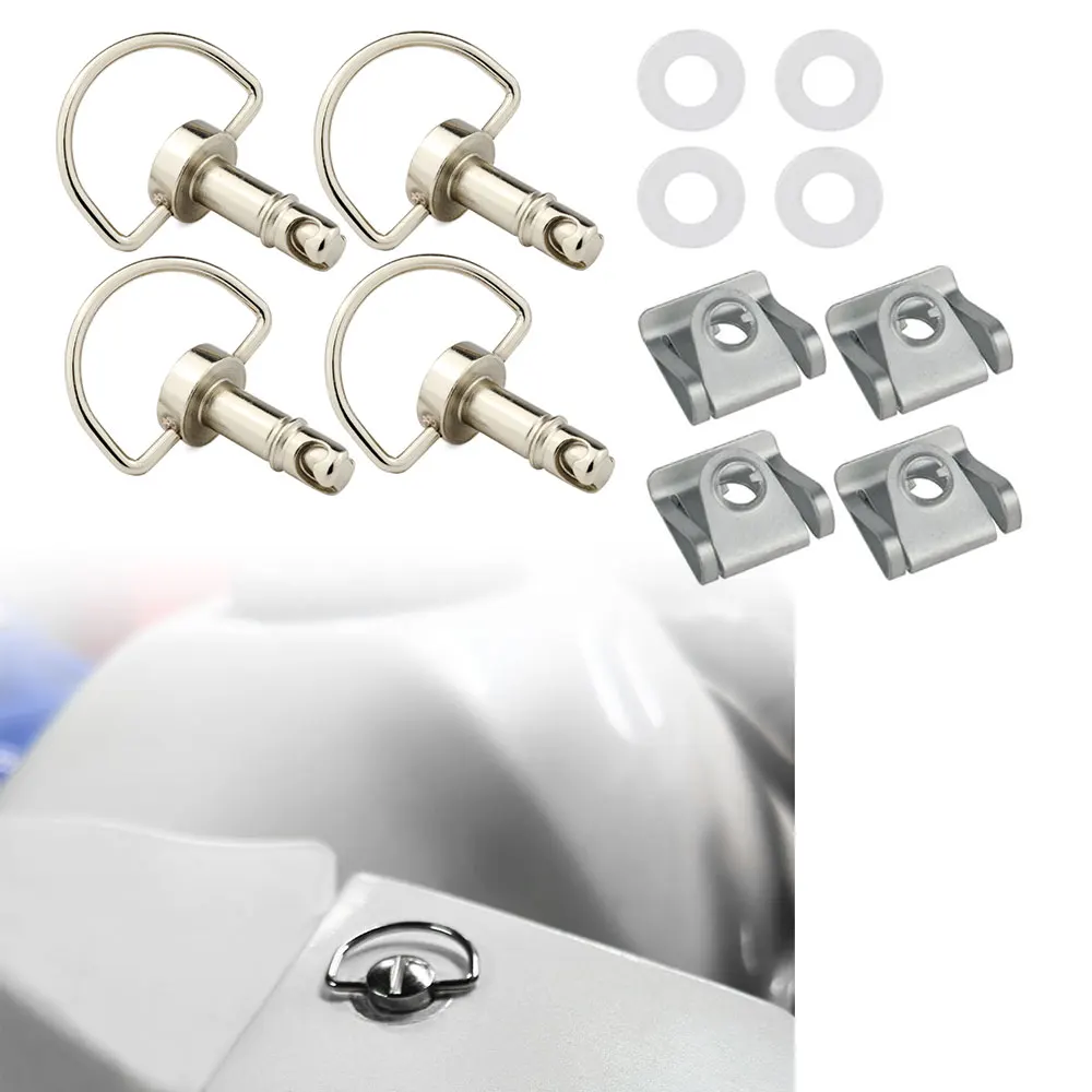 For Off-Road Scooter Street Motorcycle Suzuki Ducati Aprilia 19mm Universal Quick Release D-ring Turn Clip Race Fairing Fastener