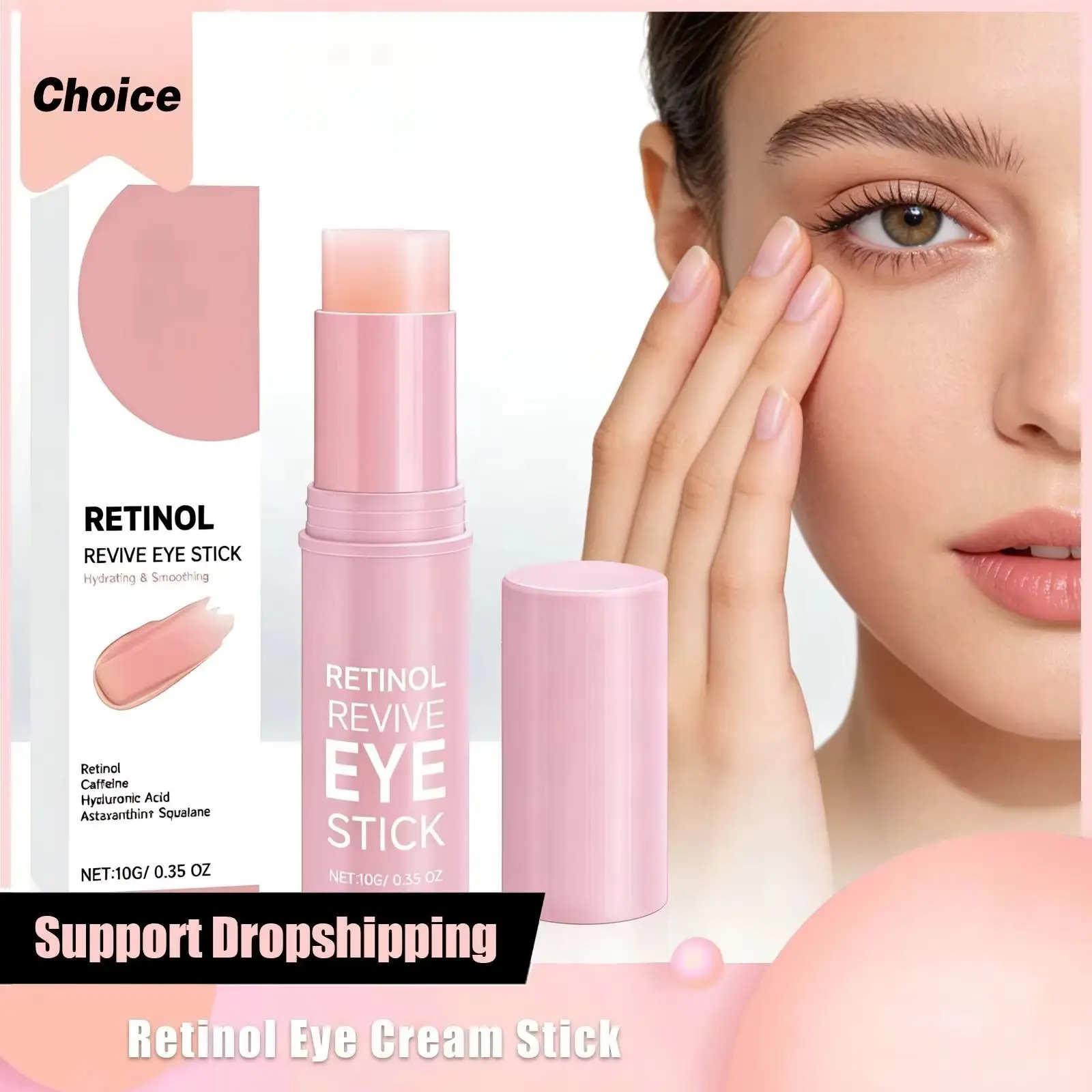 Retinol Eye Cream Stick Deeply Hydrates Moisturize Improve Dark Circles Fade Fine Line Firming Skin Women Eyes Care Repair Cream