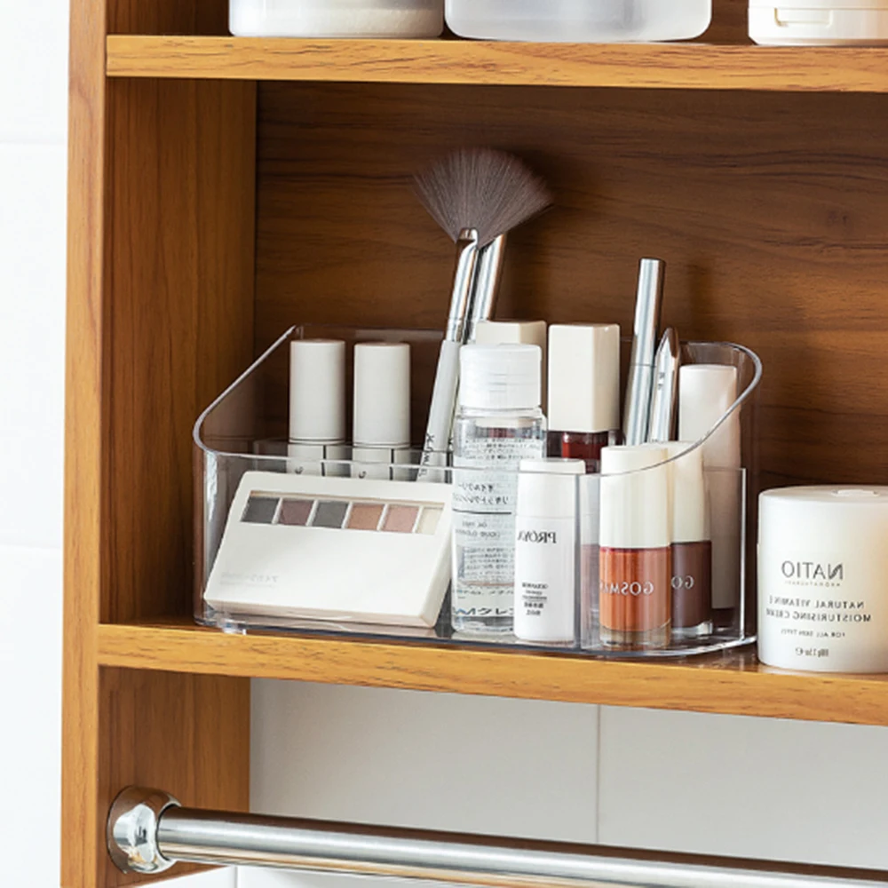 Makeup storage box, lipstick storage box with mobile compartment box, lipstick, makeup brush, cosmetic storage box