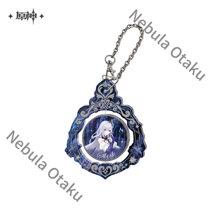 Genshin Impacti Skirk Tartaglia Columbina Arlecchino Peruere Flins Wanderer Rotating Pendant Official Quality Goods Cosplay Gift