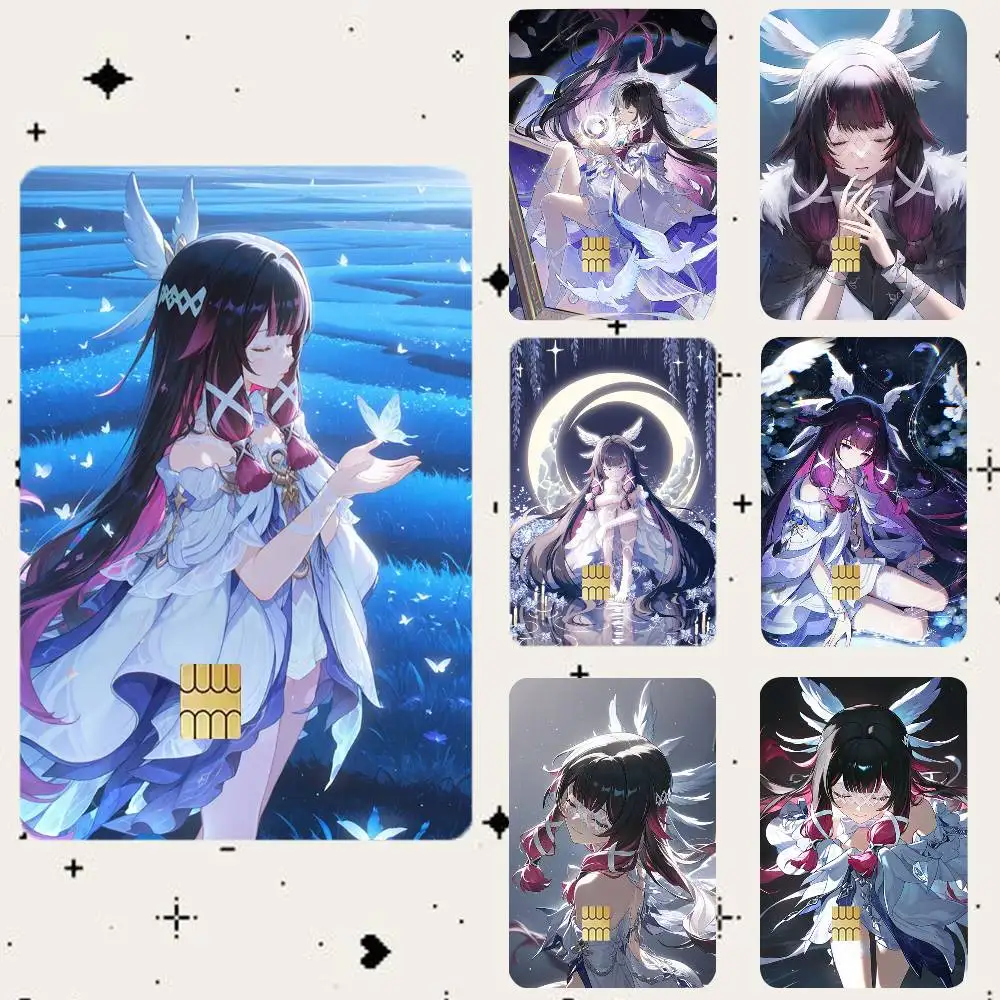 Columbina G-Genshin HD Waterproof Card Skins Protective Stickers for Credit Bank Game Cards