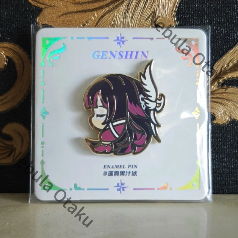 Genshin Impact Varka Columbina Durin Flins Metal Plaque Badge Cosplay Colleagues Adorable Game Related Products Souvenir Gifts