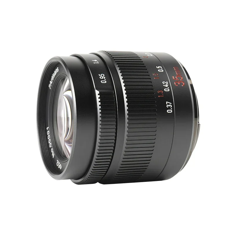 IN STOCK 7artisans 35mm F0.95 APS-C Manual Focus Half-Frame Large Aperture Lens for Canon EOSM/Nikon NZ/ E/Fujifilm FX /M43 Came
