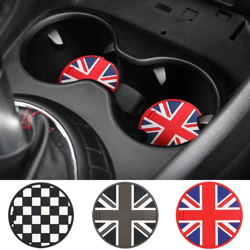 Water Cup Mat Union Jack Tea Coaster For MINI Cooper Clubman Countryman R55 R56 R57 R58 R59 R60 R61 F54 F55 F56 F57 F60