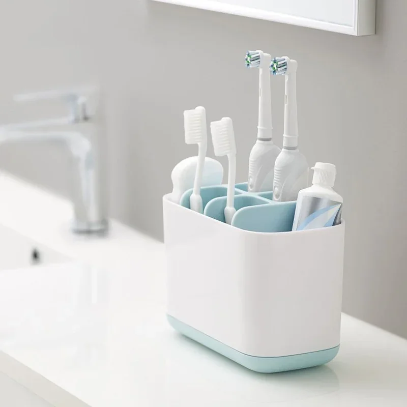 1Pc Toothbrush Bathroom Shelf Toothpaste Holder Case Shaving Makeup Brush Electric Organizer Stand Bathroom Accessories Box