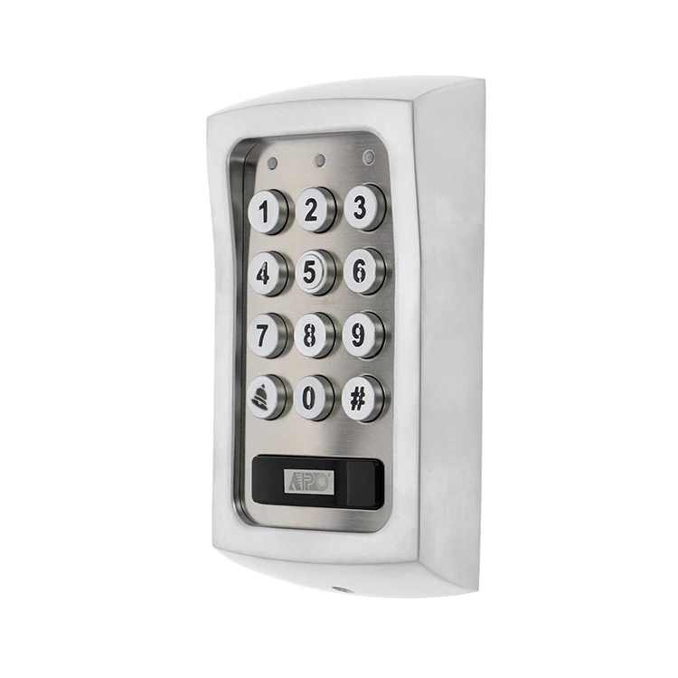 DK-2836B (P0) Modern Waterproof LED Doorbell & Alarm Integration IP65 Rated Keypad Access with Card Code Smartphone Integration