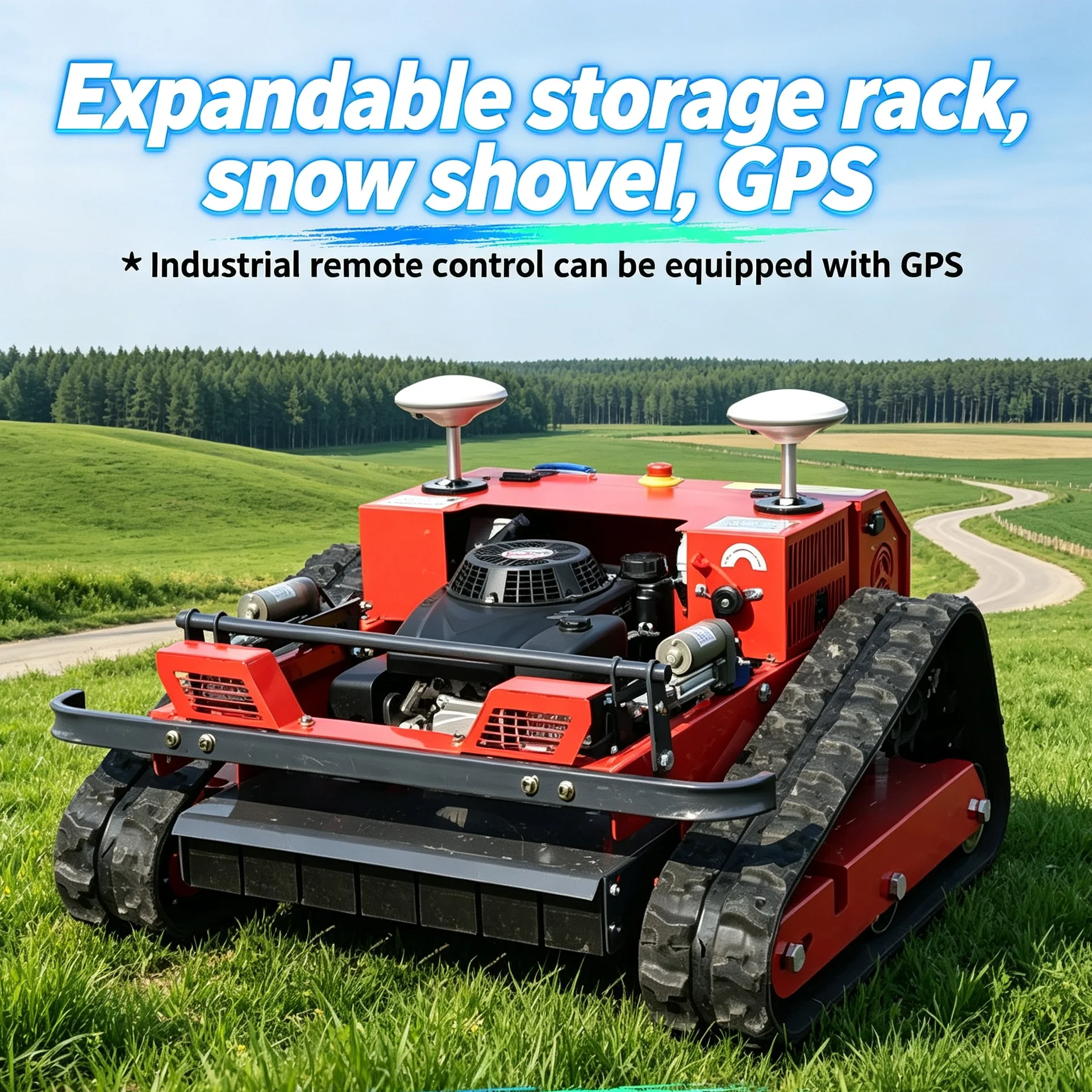 Customized Multiple Cutting Widths Design Works with Diesel Optional Power to Satisfy Varied Lawn Area Trimming Demands