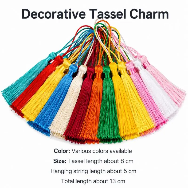 300/200/100pcs 13cm Silky Tassel Fringe for DIY Craft Jewelry Making Bookmark Souvenir Wedding Decor Accessories