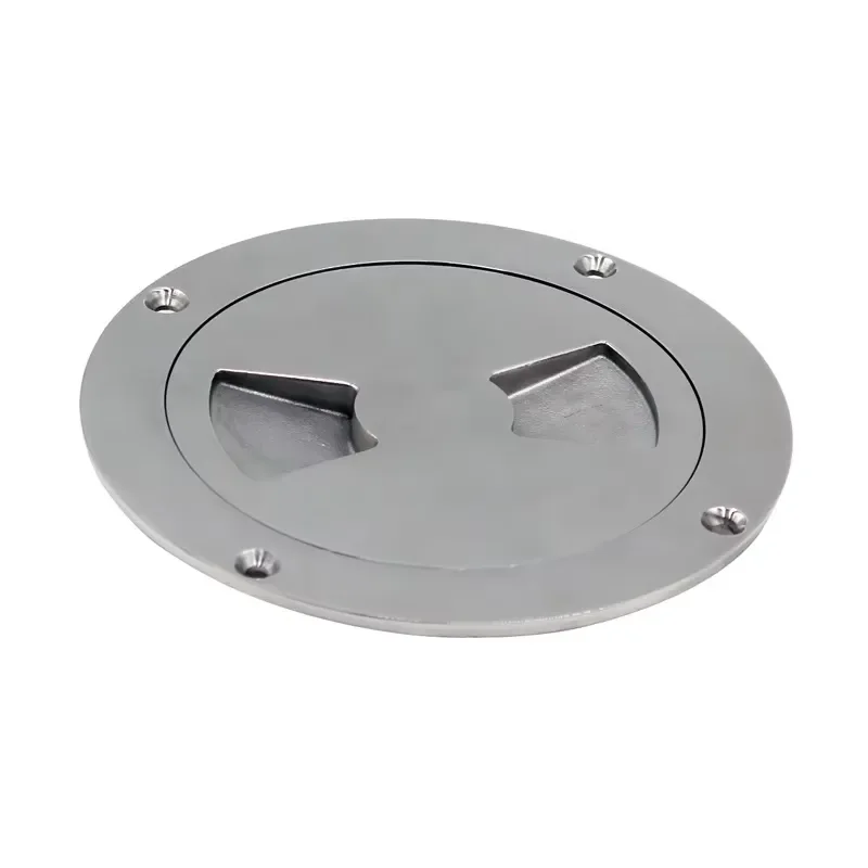 Marine Round Inspection Deck Plate Hatch Cover Waterproof Aluminum Boat Yacht Access Port Outdoor Installation Detachable