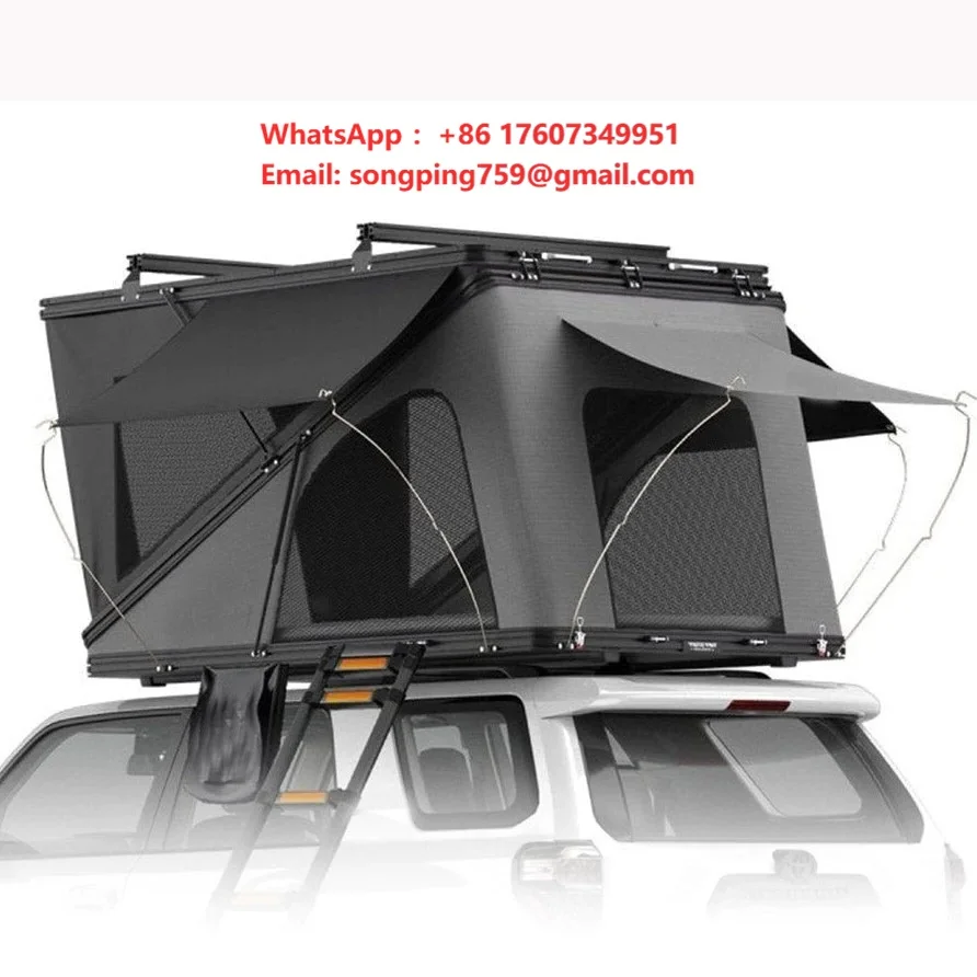 Folding Z-shaped Roof Tent Double Layer Four-season Waterproof 2000-3000mm Self-driving Tour SUV Car Travel Lift-top Quick Setup