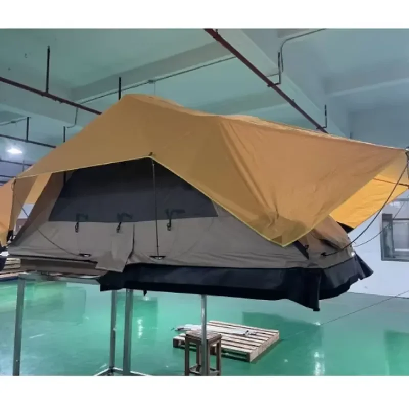 Waterproof Pop Up Tent with Arc-Shape Pole Advanced Venting Design for Car Roof Top Rooftop Tent