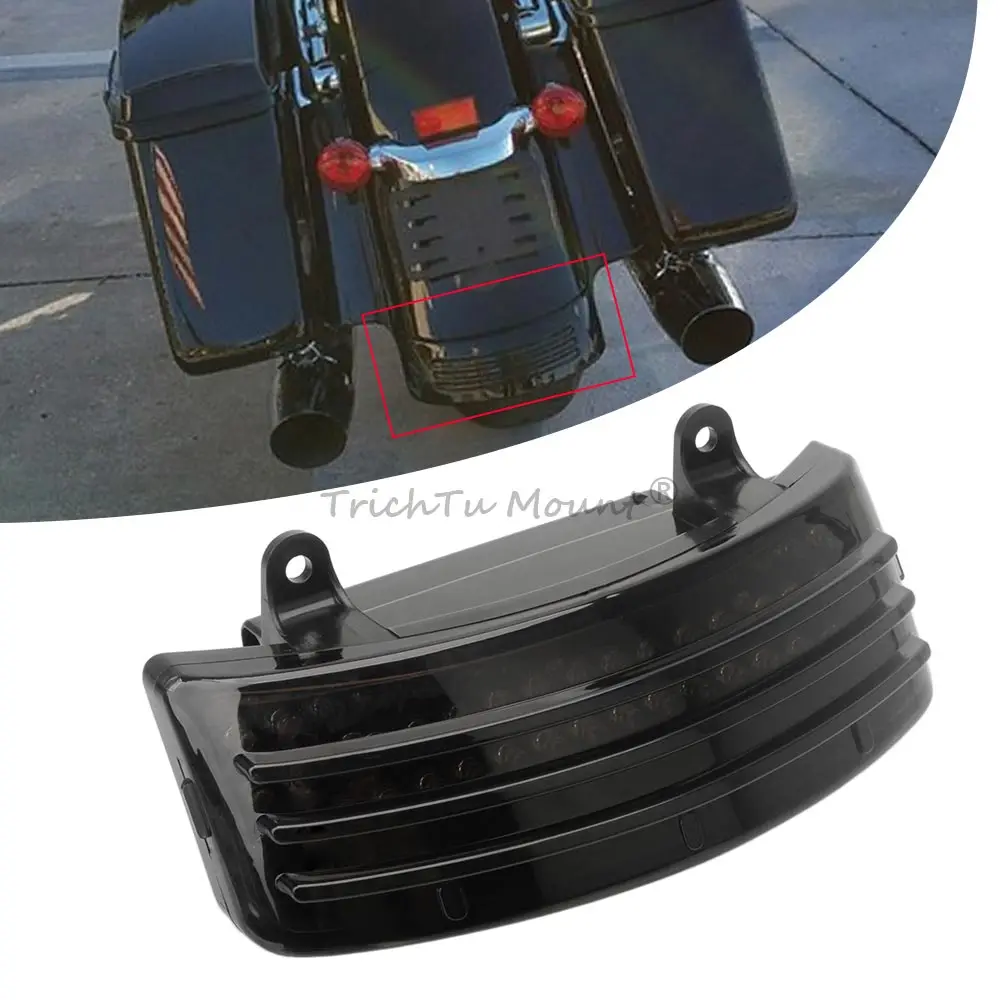 For Harley Street Road Glide Road King Special FLHX FLTR 14-18 Motorcycle Tri-Bar LED Tail Light Rear Brake Turn Signal Lamps